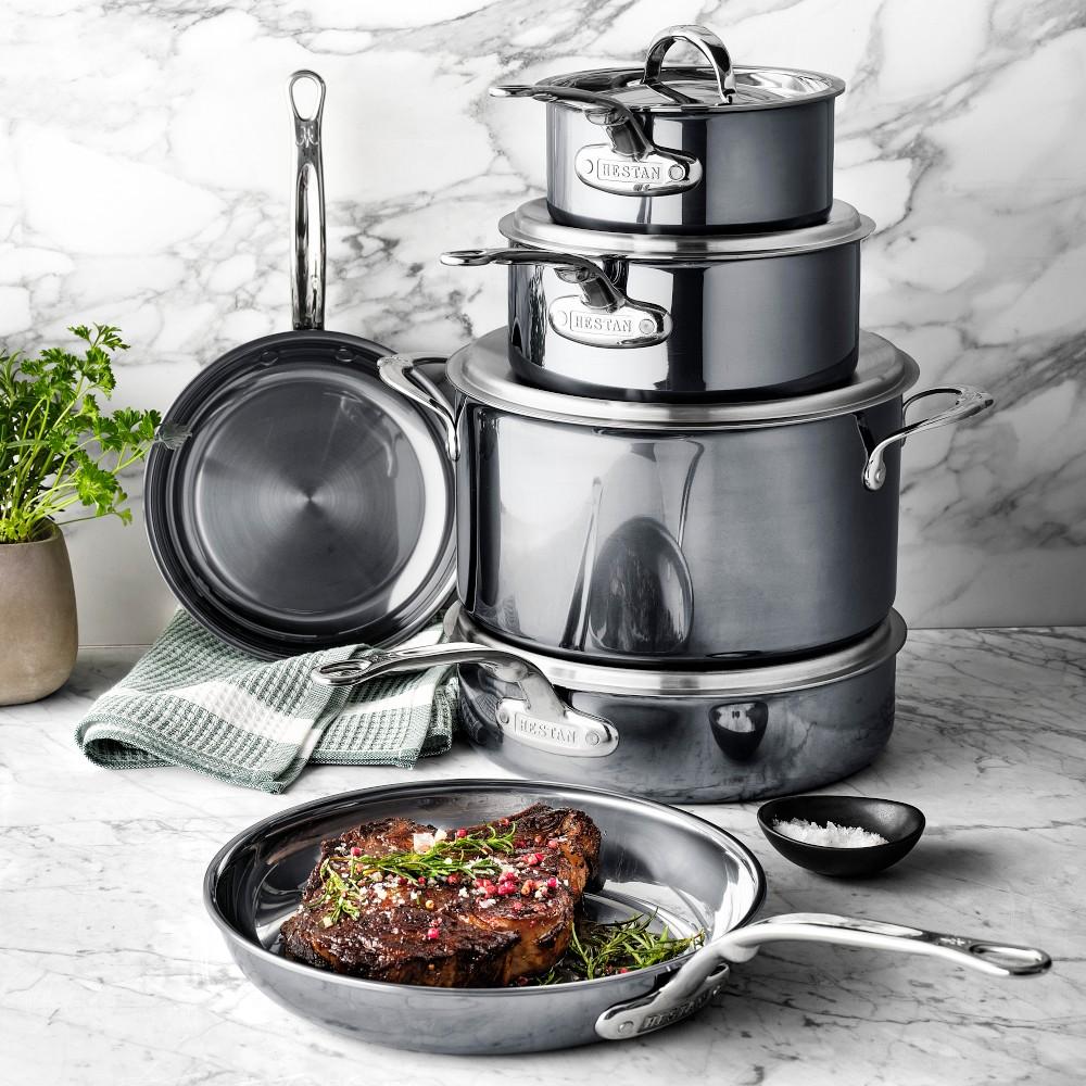 Hestan NanoBond® Titanium Stainless-Steel 10-Piece Cookware Set